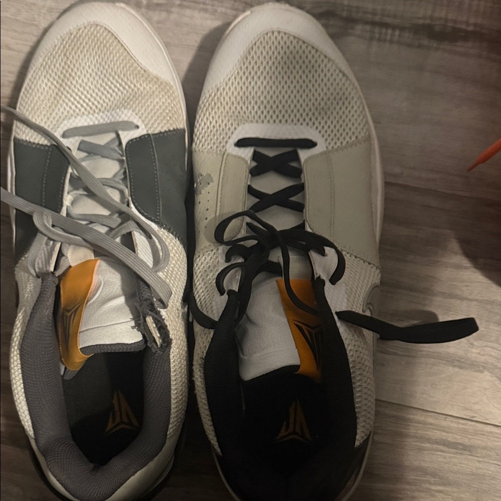 Nike Men's Sneakers in Black, White, and Gray